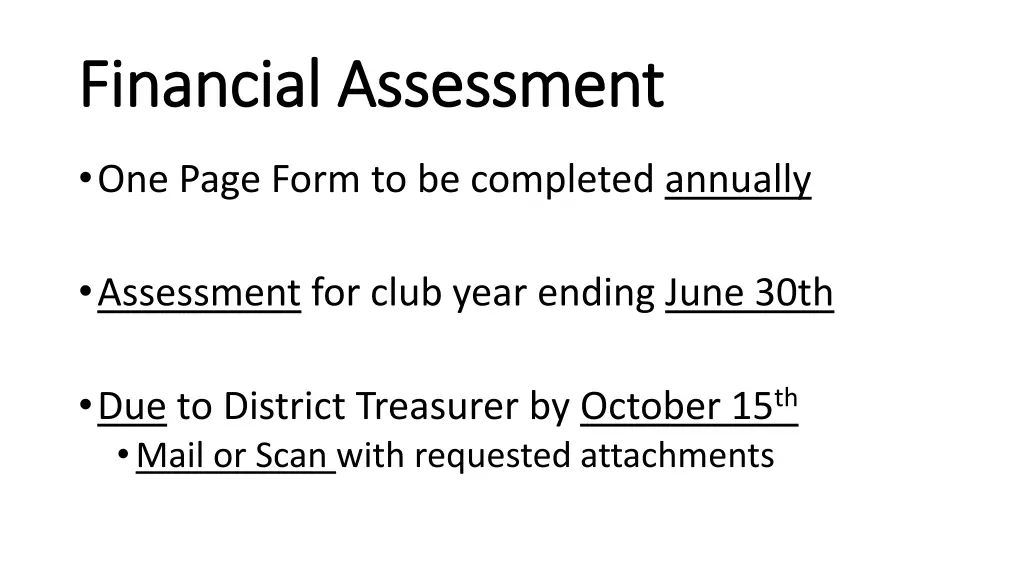 financial assessment financial assessment
