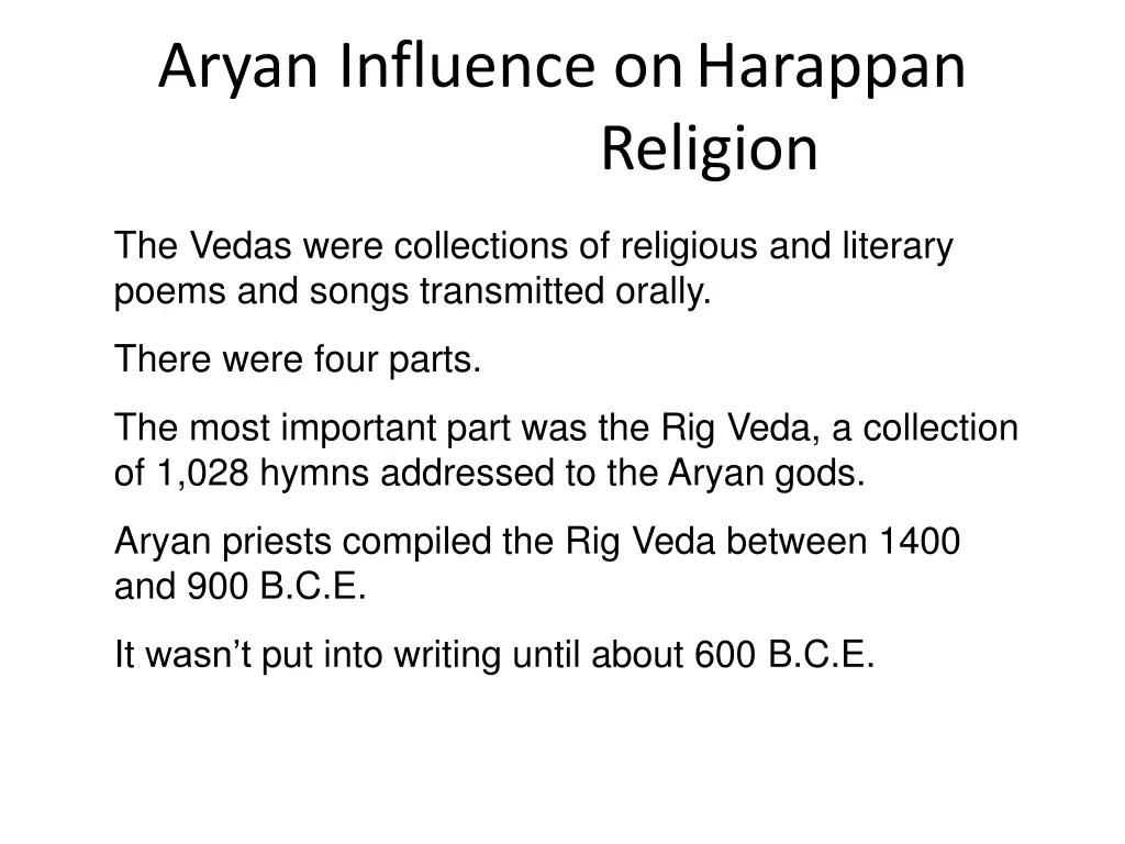 aryan influence onharappan 2