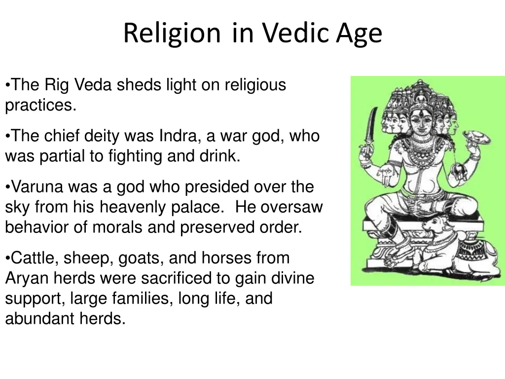 religion in vedic age