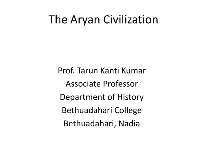 the aryan civilization