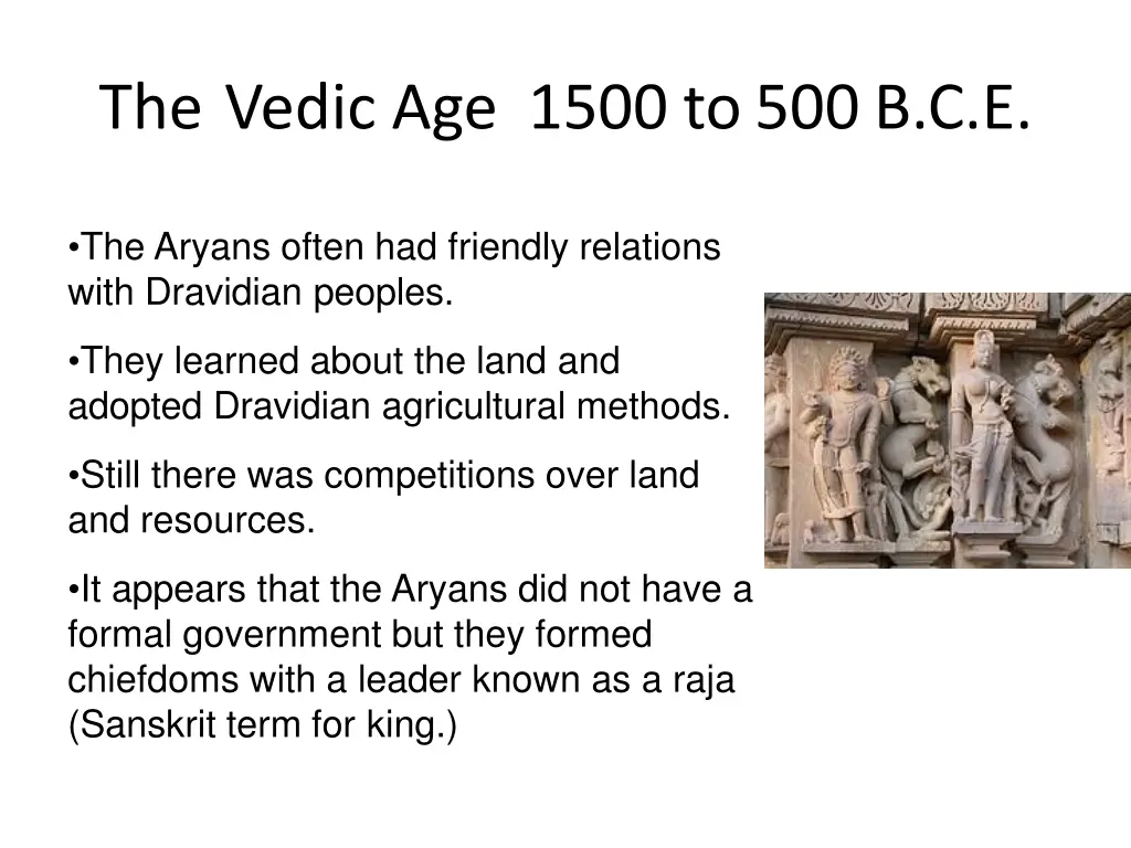 the vedic age 1500 to500b c e 1