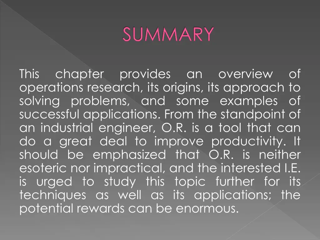 summary