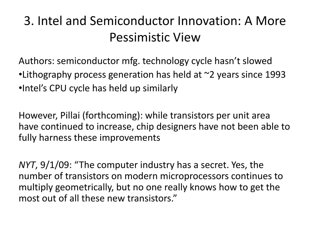 3 intel and semiconductor innovation a more