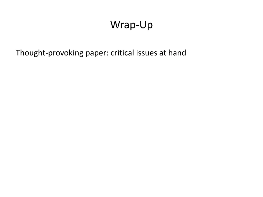 wrap up