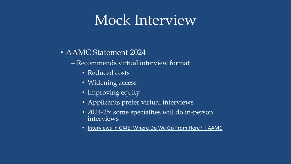 mock interview 1