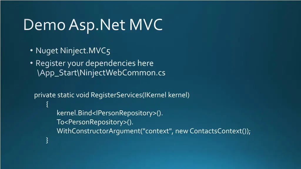 demo asp netmvc