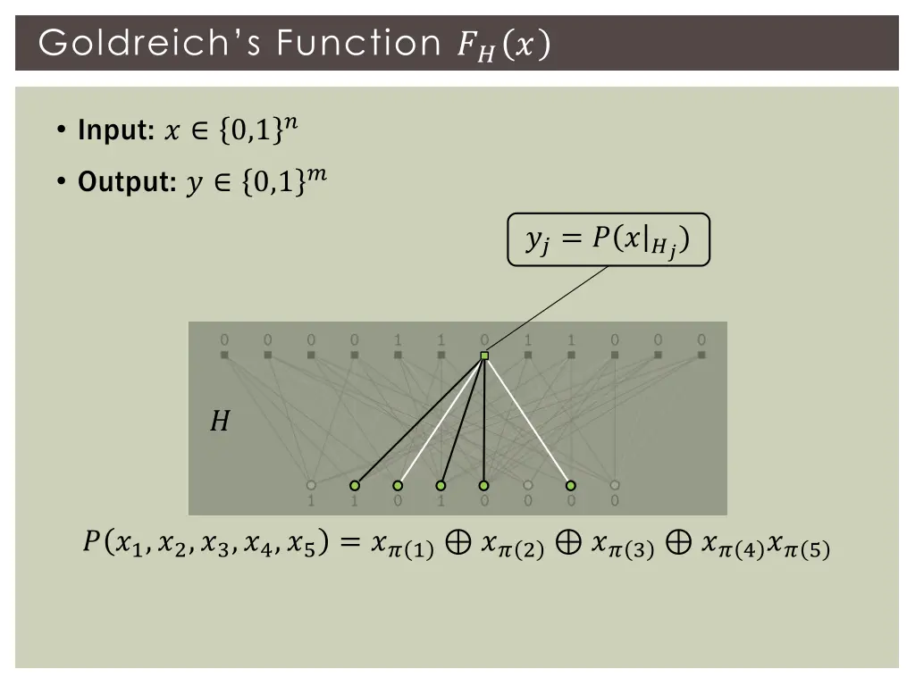 goldreich s function 1