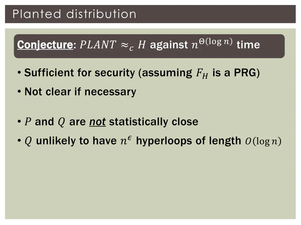 planted distribution