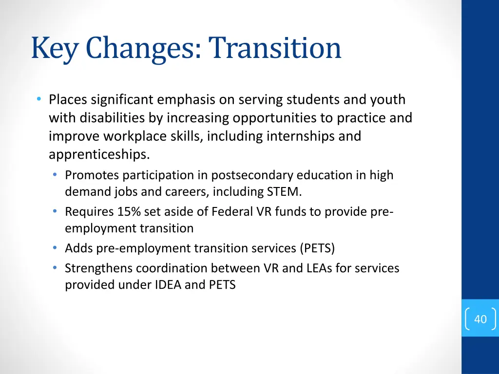 key changes transition