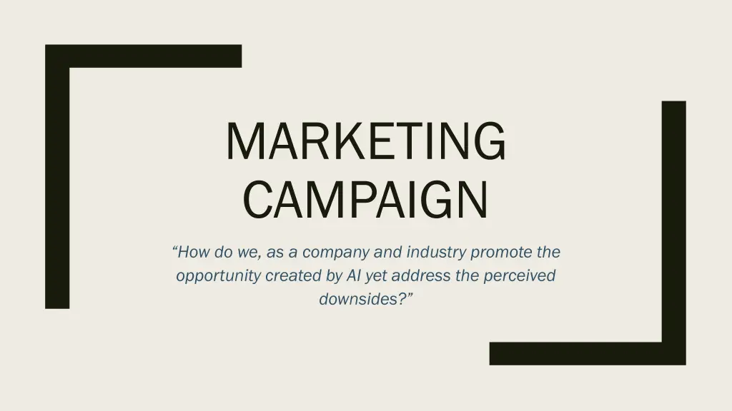 marketing campaign