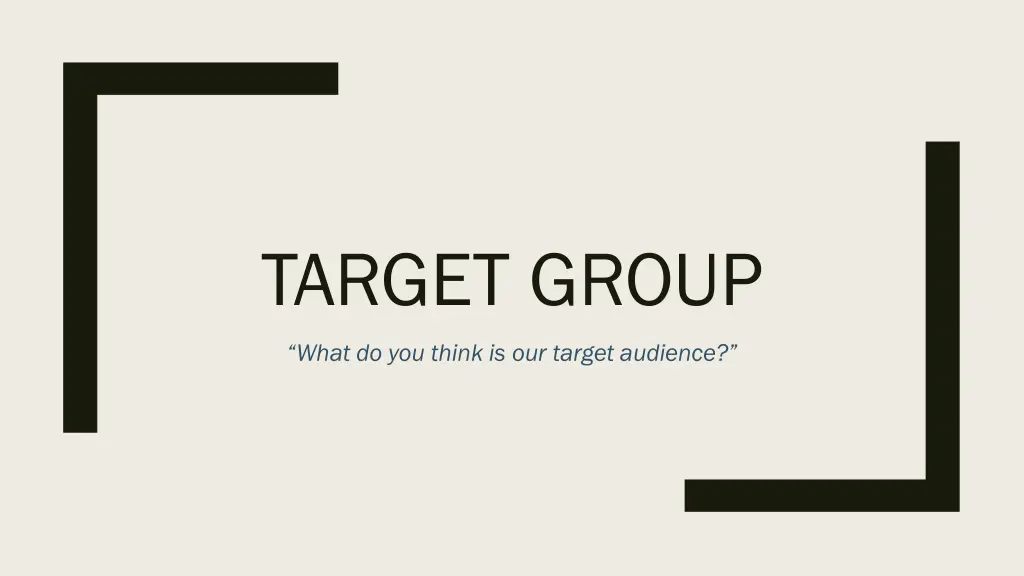 target group