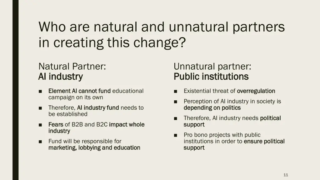 who are natural and unnatural partners