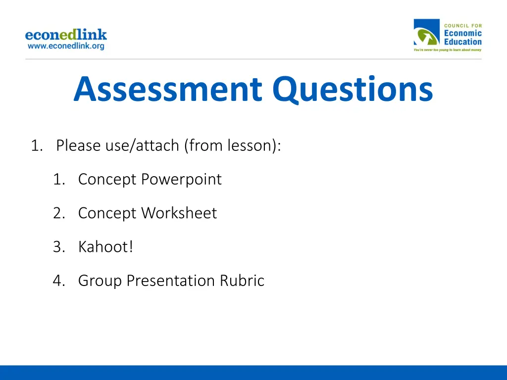 assessment questions
