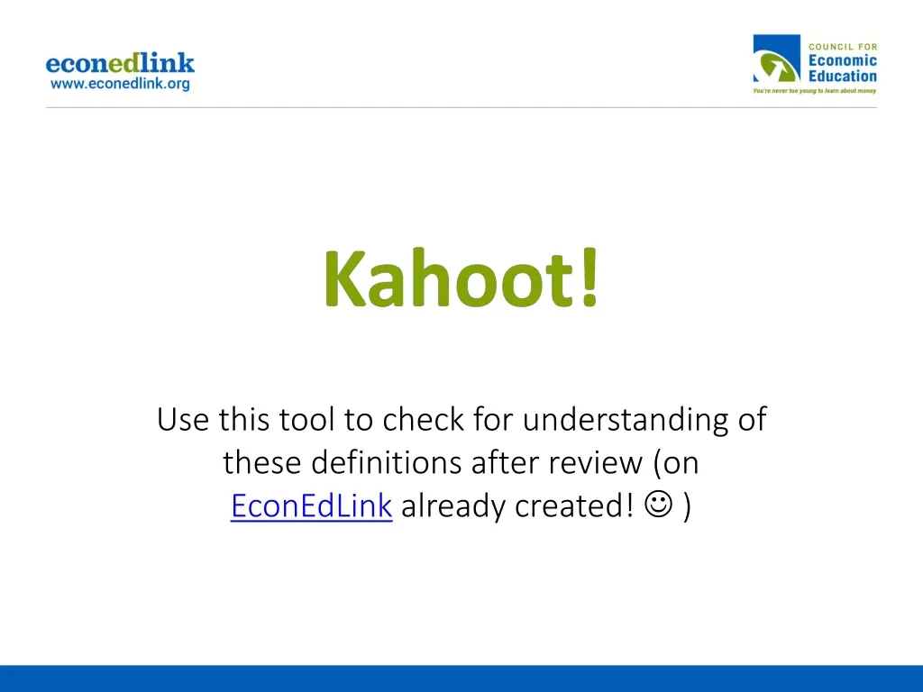 use this tool to check for understanding of these
