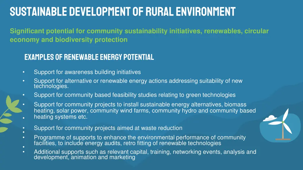 sustainable development of rural environment
