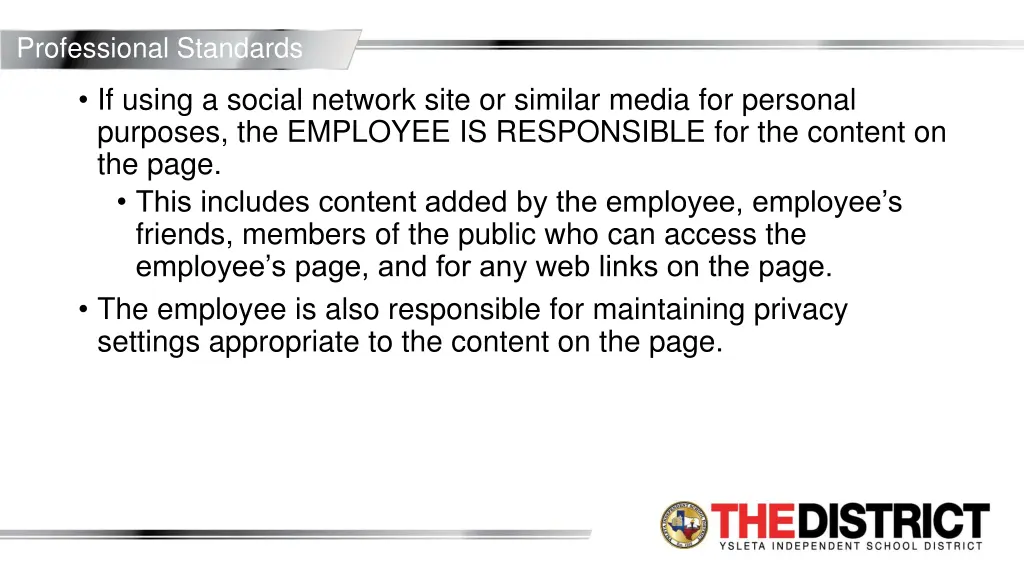 professional standards 1