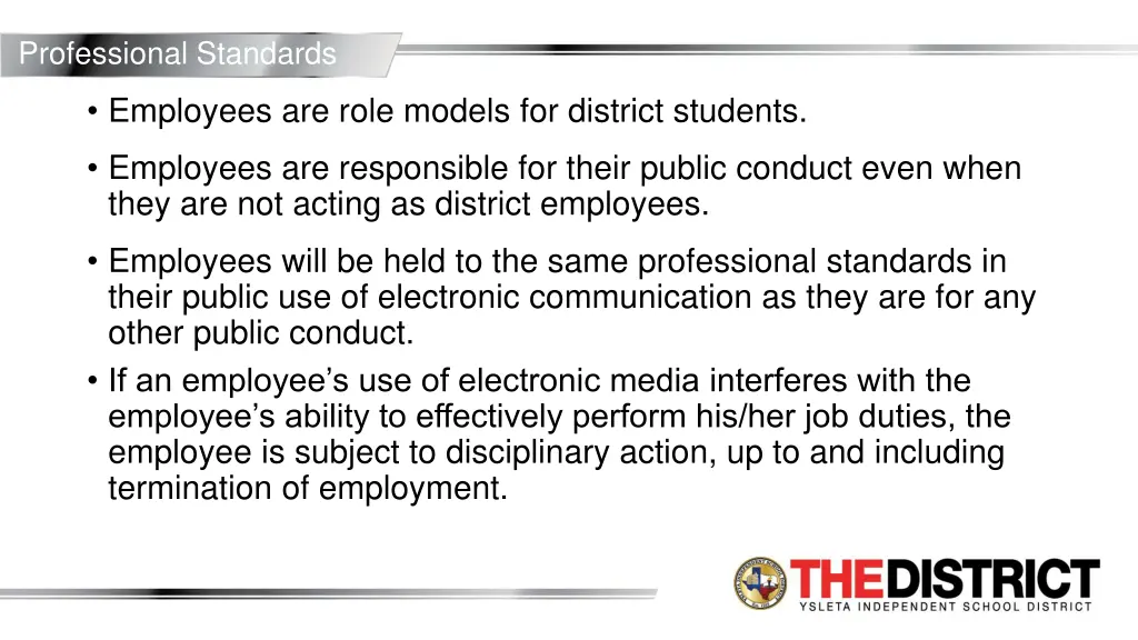 professional standards