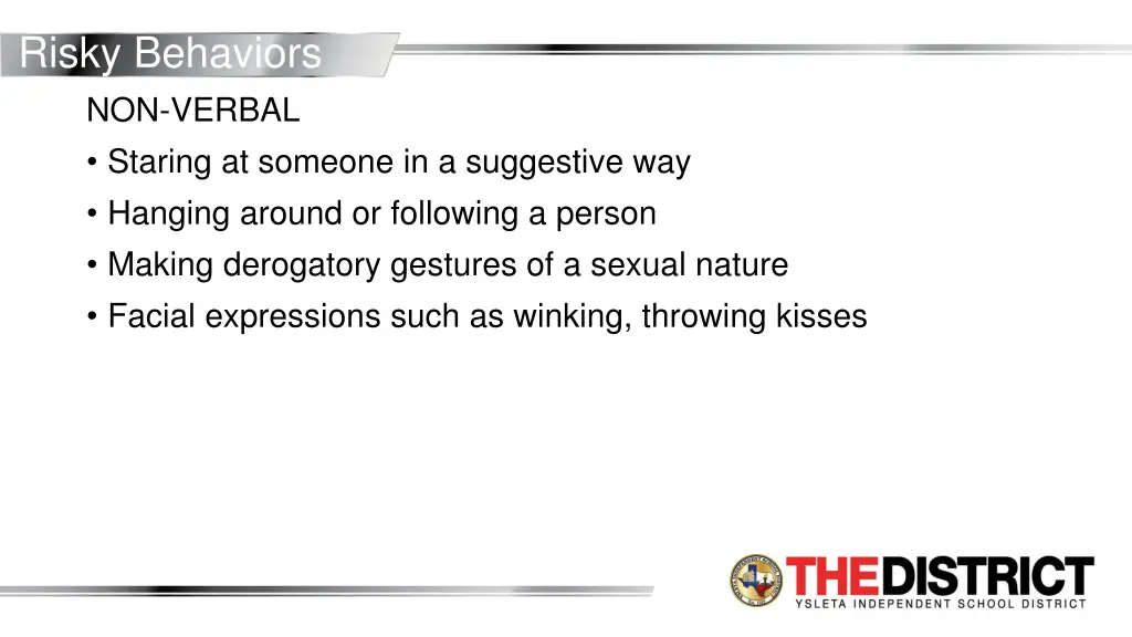 risky behaviors 1