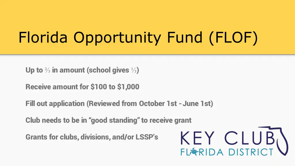 florida opportunity fund flof