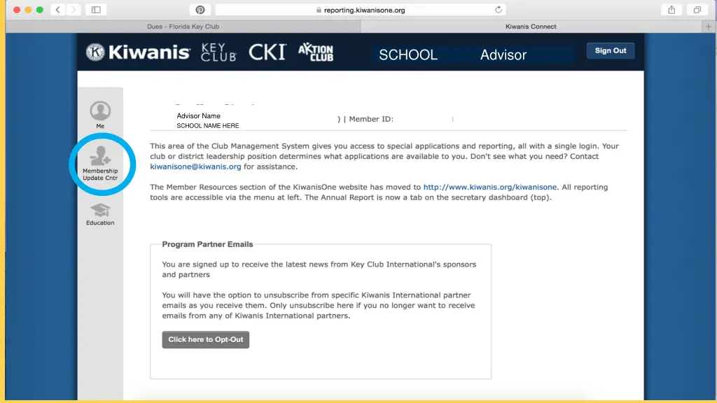 school advisor