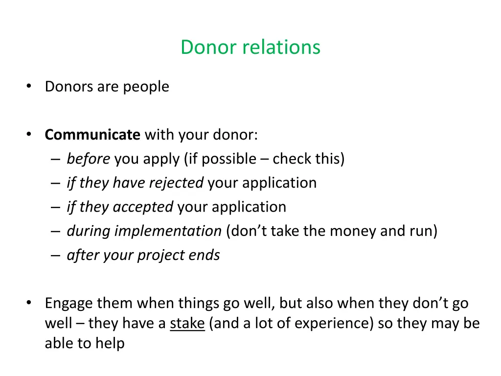 donor relations 1