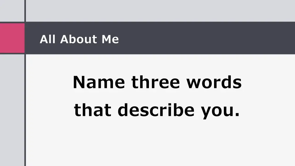 all about me