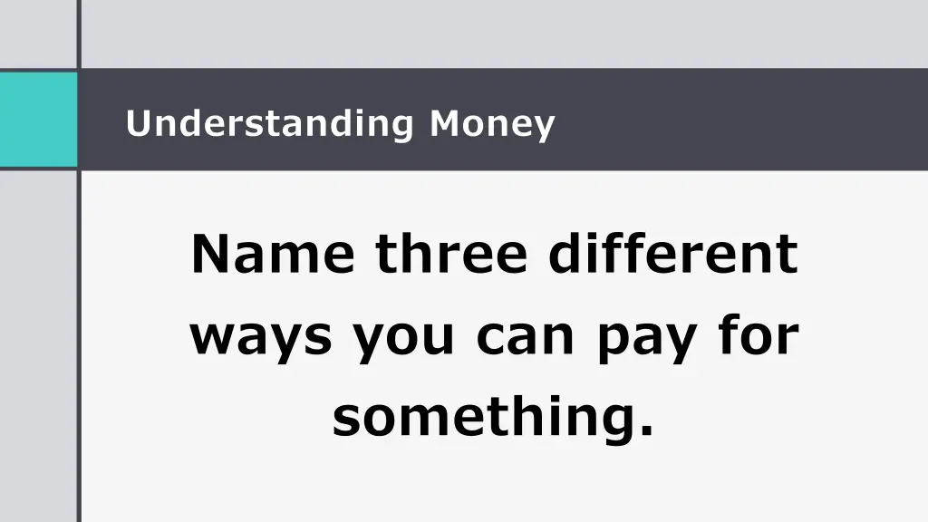 understanding money 1