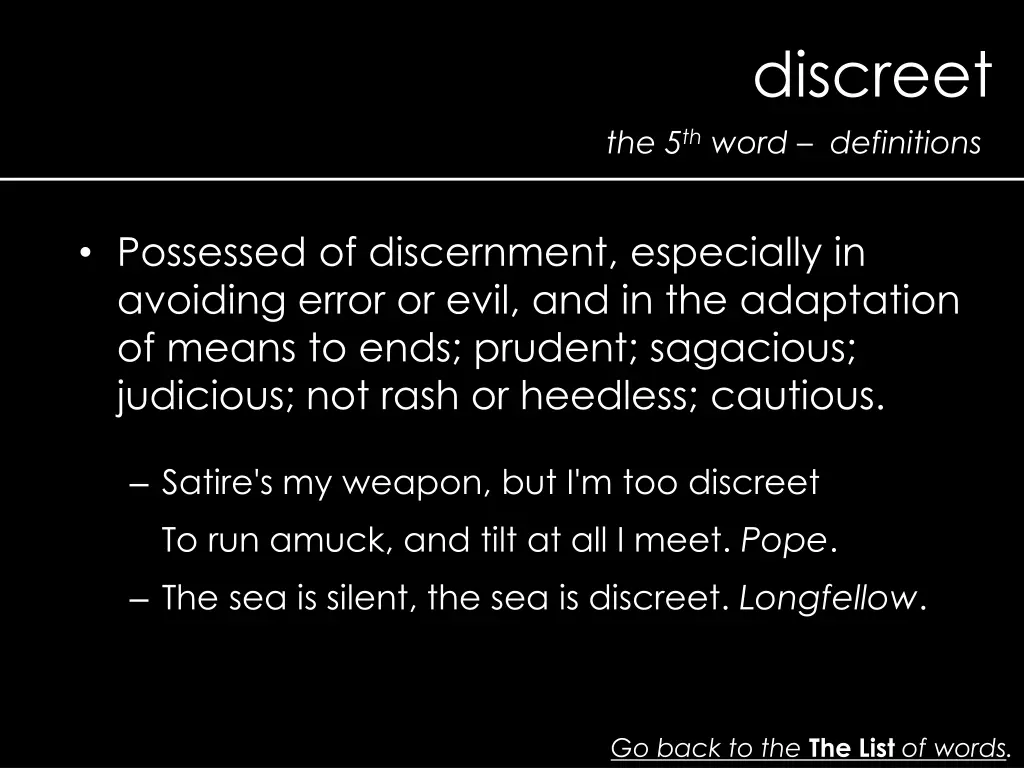 discreet 1