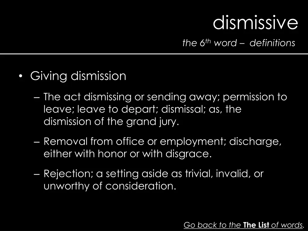 dismissive 1
