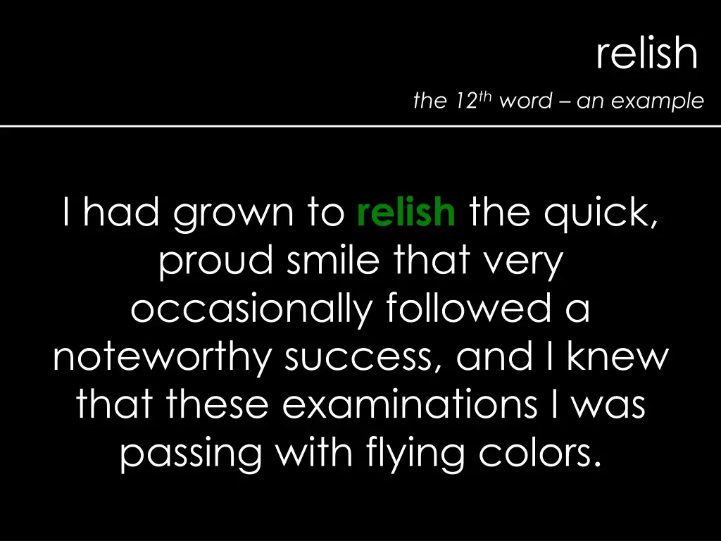 relish