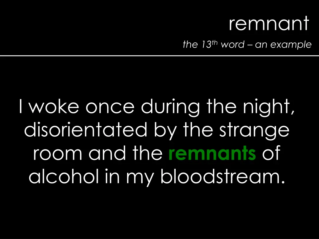 remnant