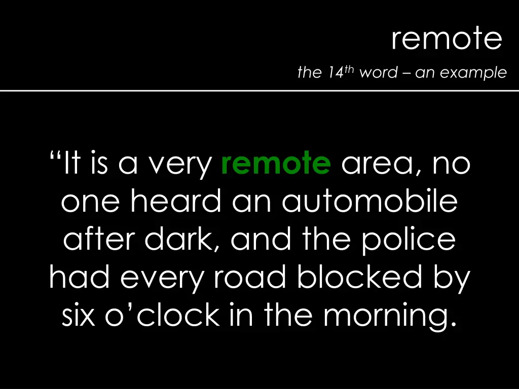 remote