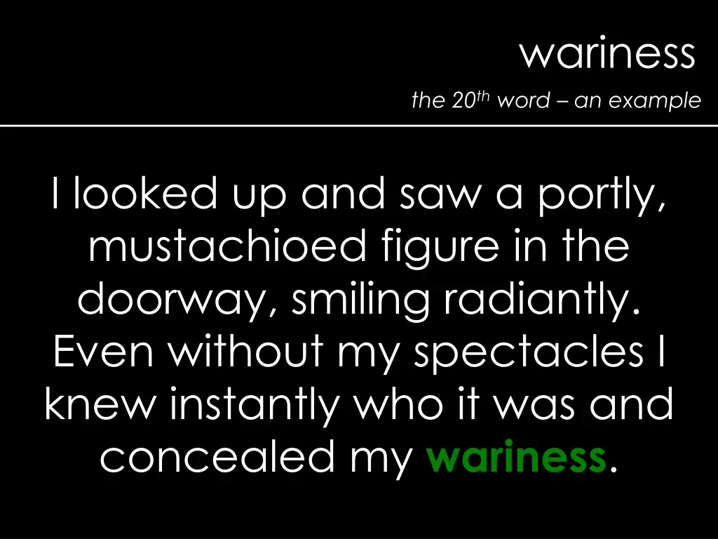 wariness