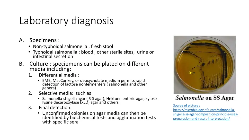 laboratory diagnosis