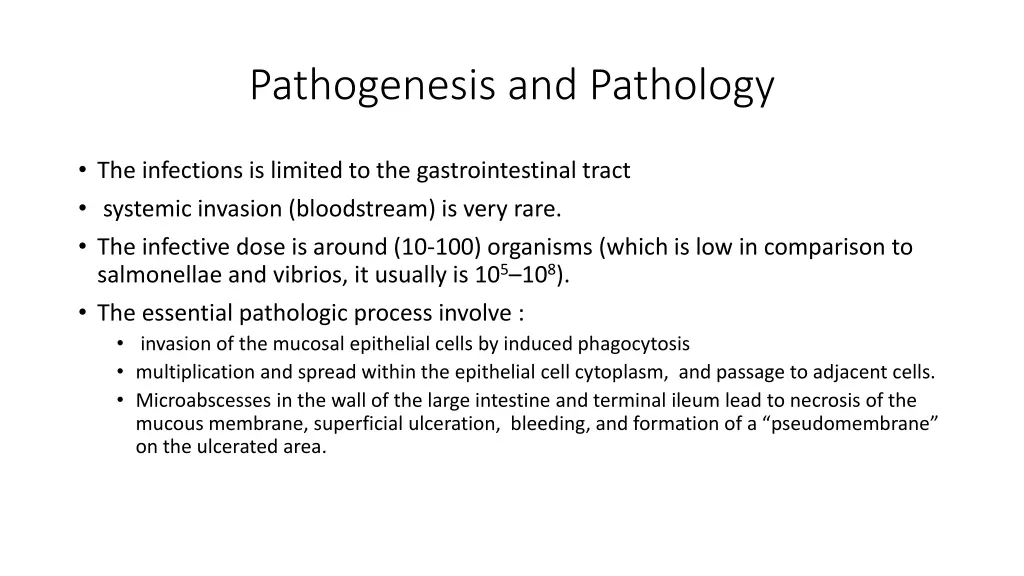 pathogenesis and pathology