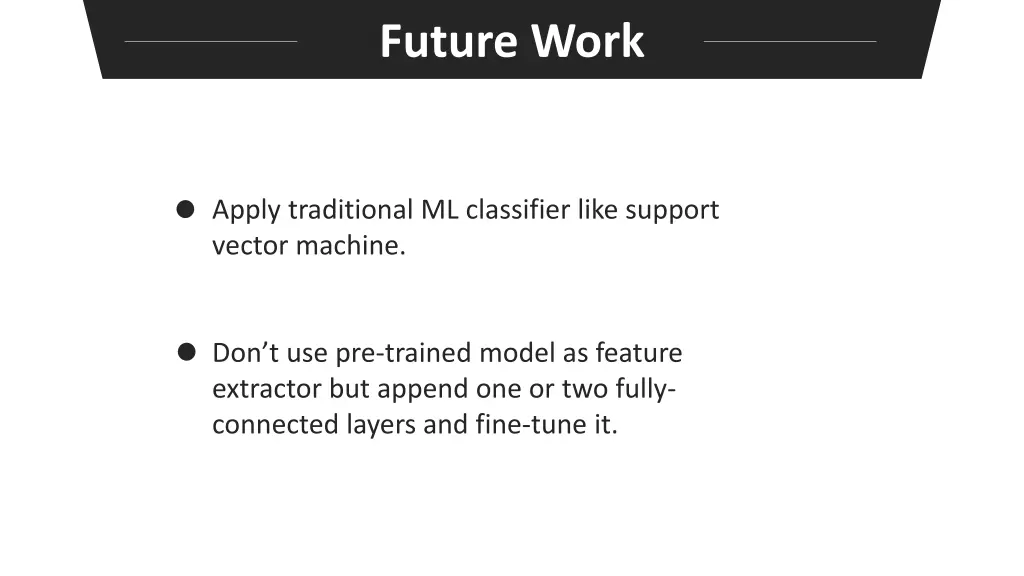 future work