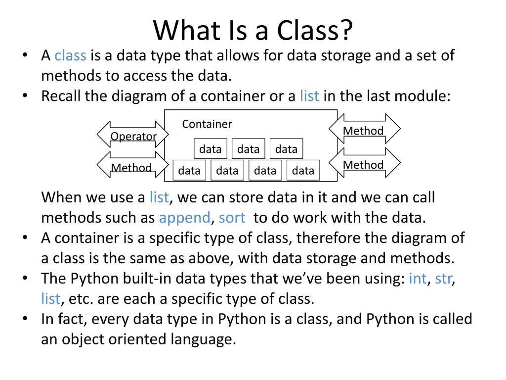 what is a class