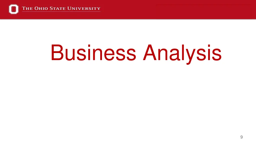 business analysis