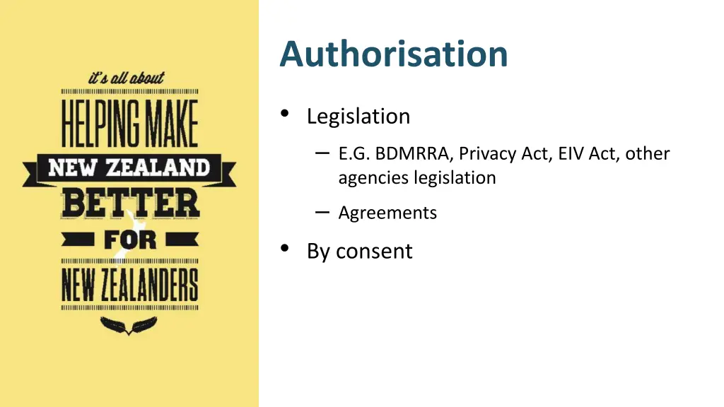 authorisation