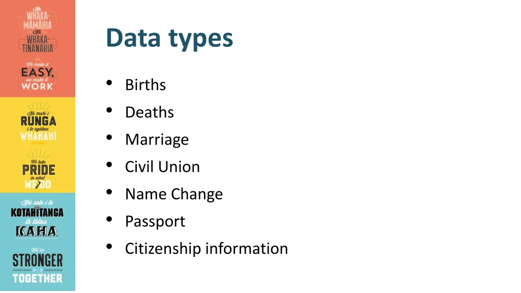 data types