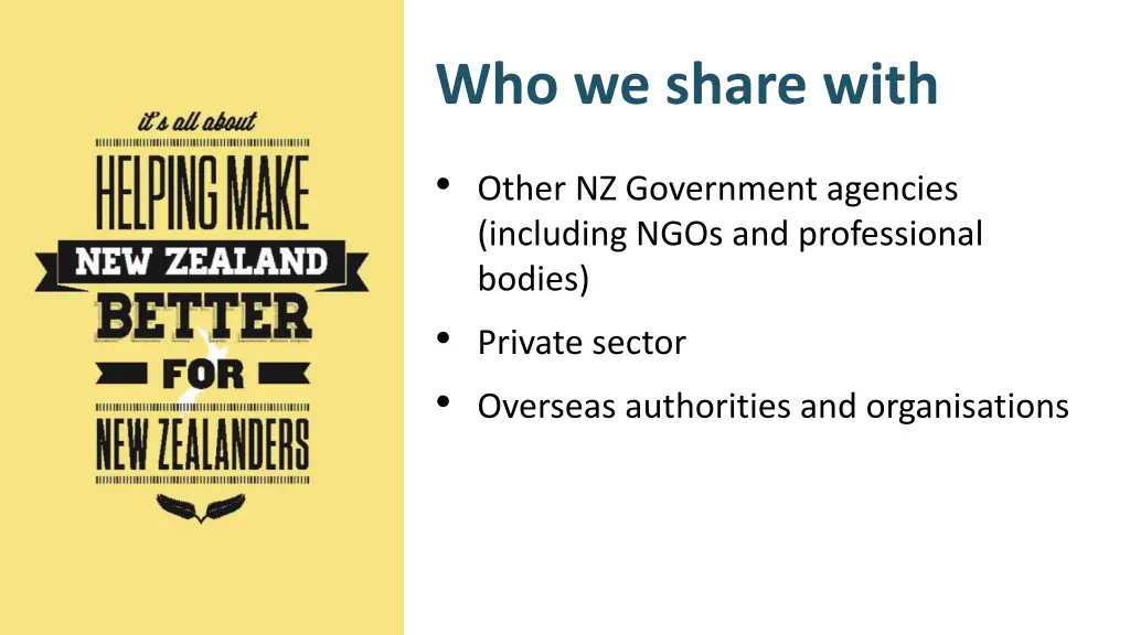 who we share with