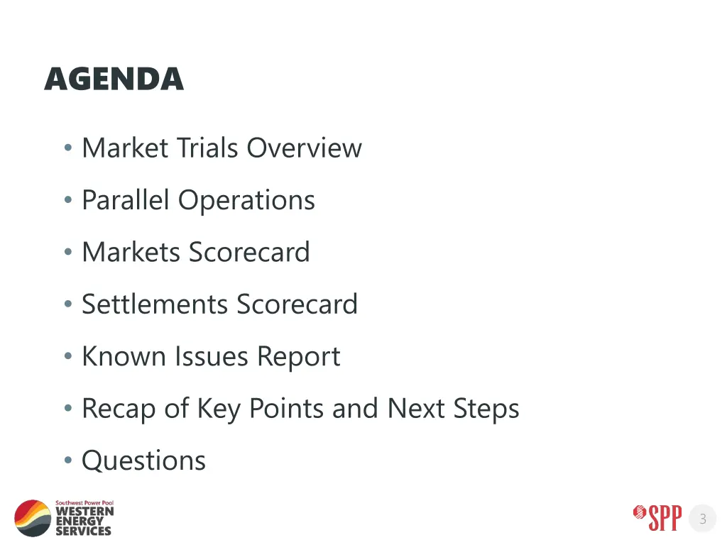 agenda