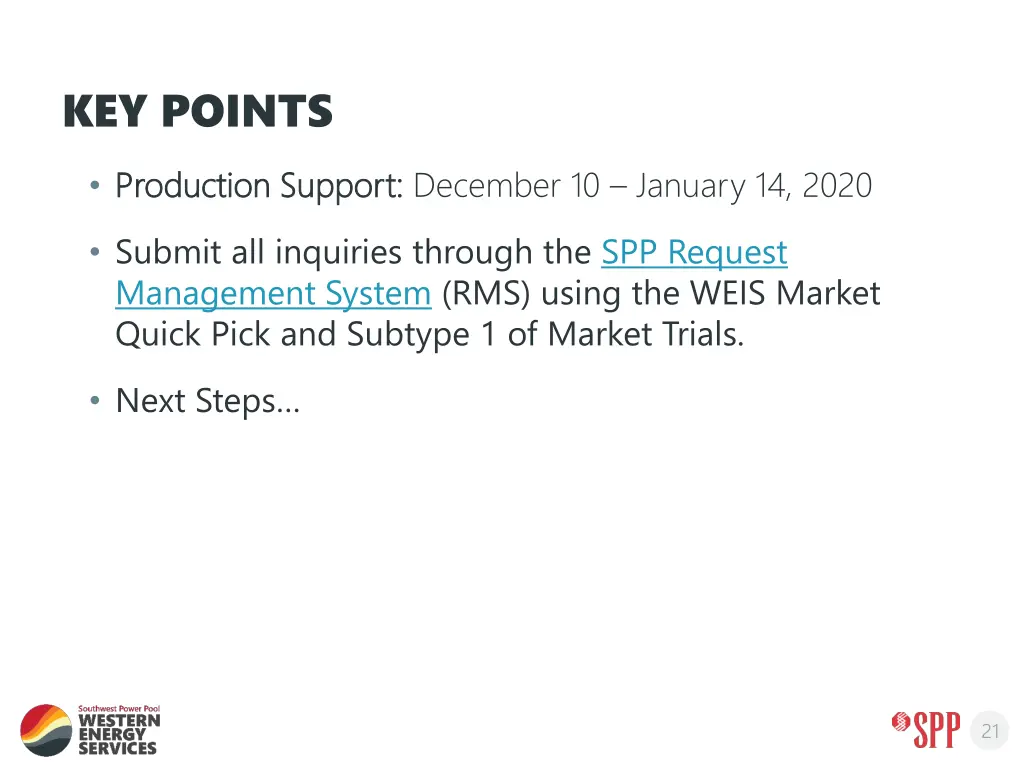 key points
