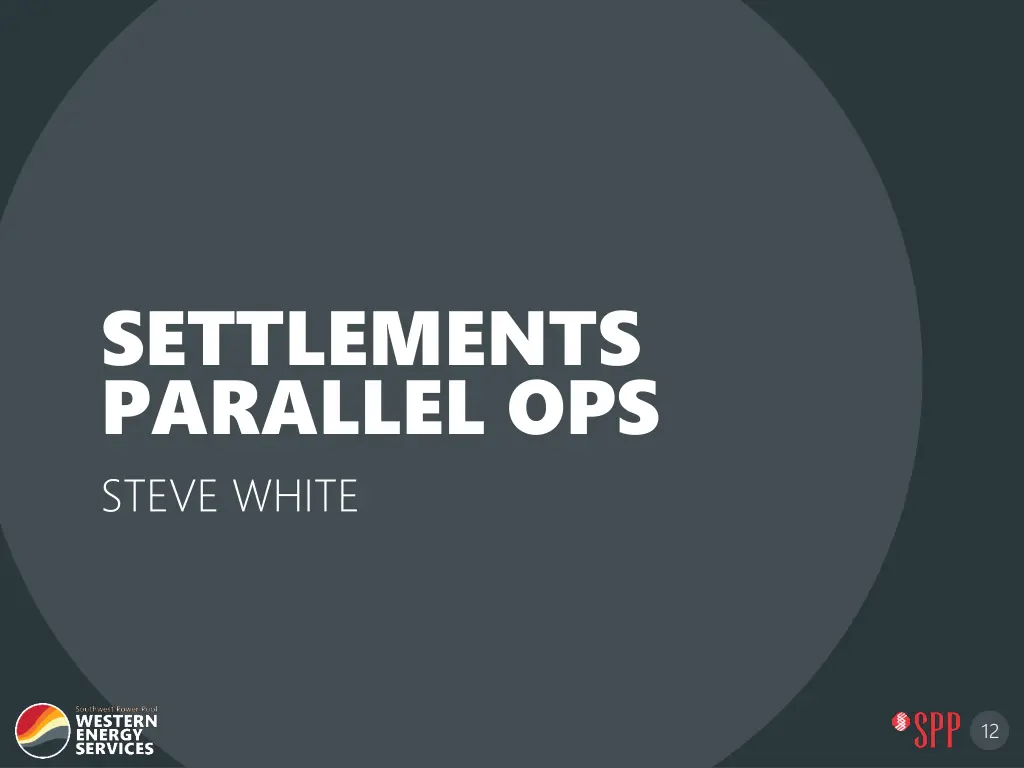 settlements parallel ops steve white