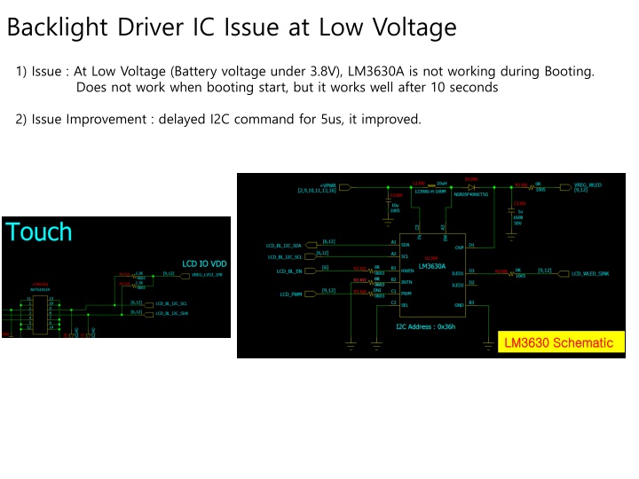 backlight driver ic issue at low voltage