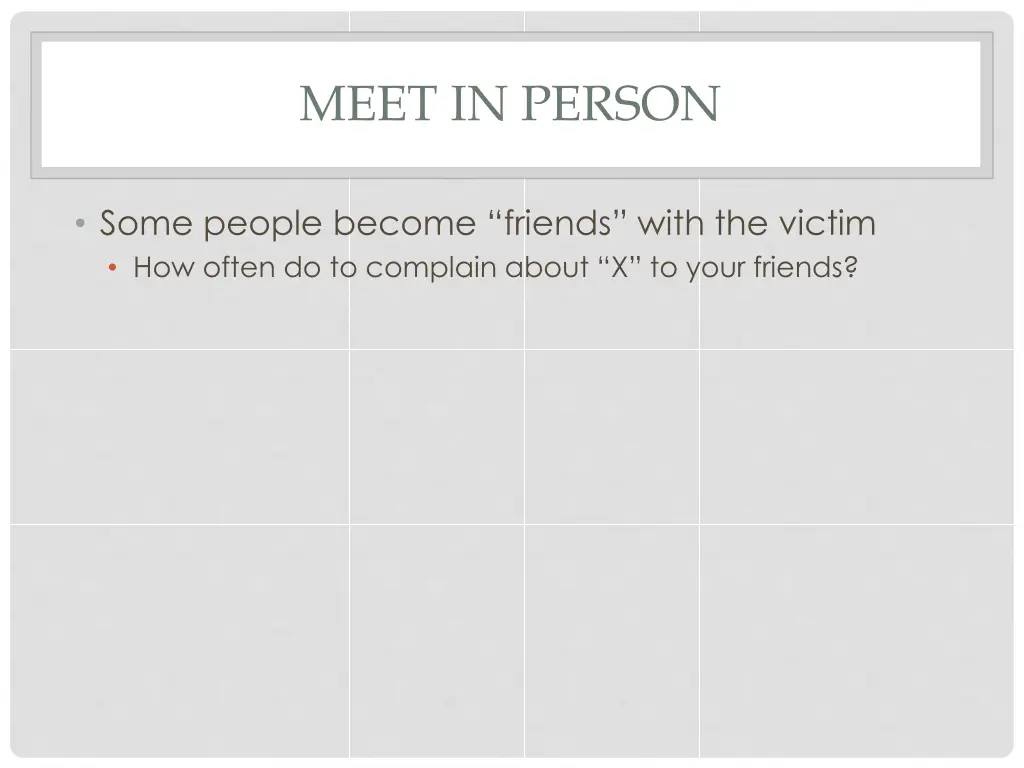 meet in person
