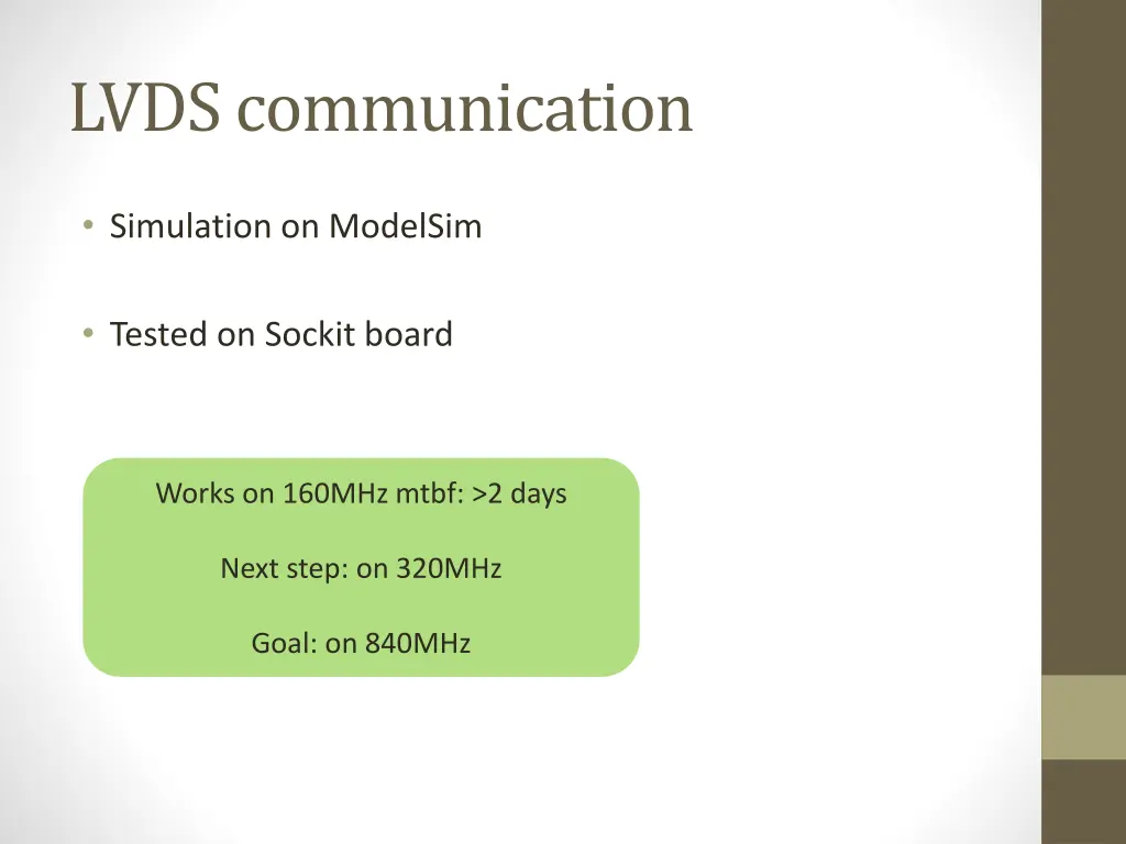 lvds communication
