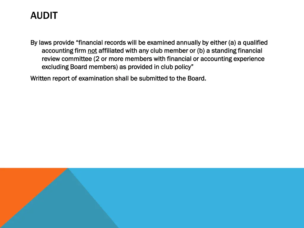 audit