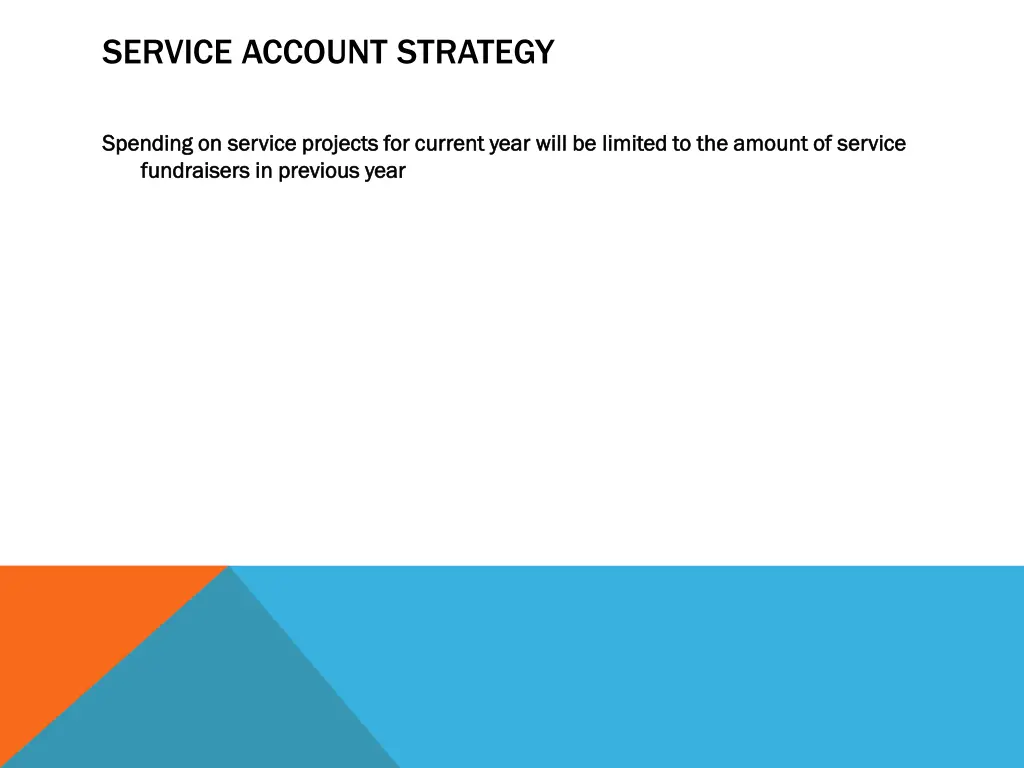 service account strategy
