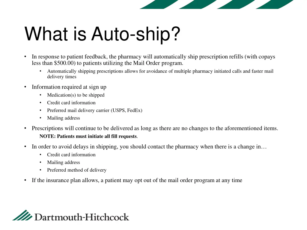 what is auto ship